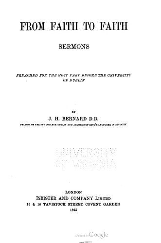 Cover for From Faith To Faith