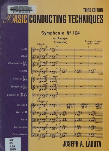 Cover for Basic conducting techniques