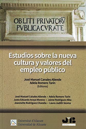 Cover for Estudios sobre la nueva cultura y valores del empleo público