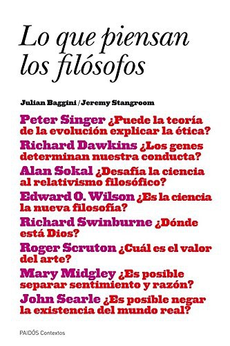 Cover for Lo que piensan los filósofos