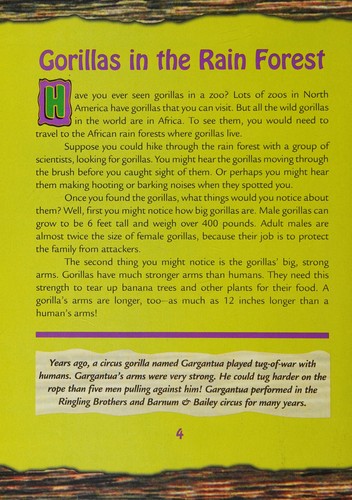 Cover for Gorillas