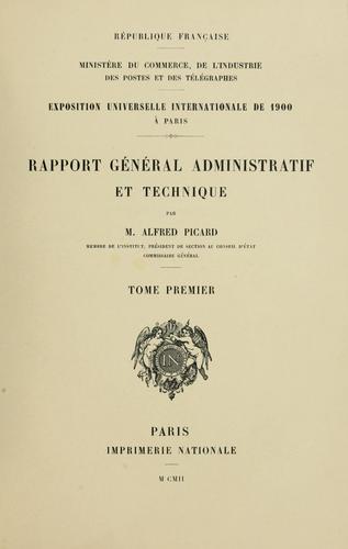 Cover for Exposition universelle internationale de 1900 à Paris.