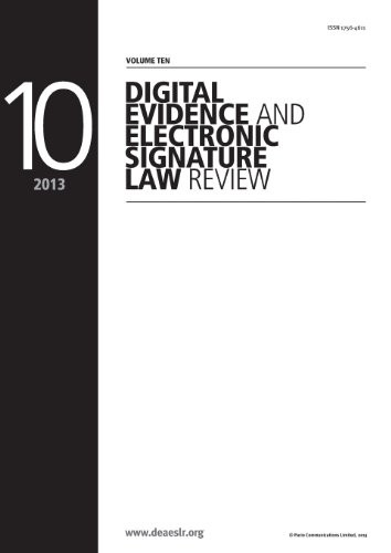 Cover for Digital Evidence and Electronic Signature Law Review Volume 10