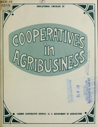 Cover for Cooperatives in agribusiness