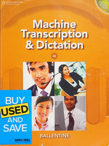 Cover for Machine transcription and dictation