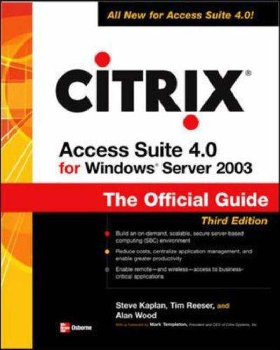 Cover for Citrix Access Suite 4 for Windows Server 2003