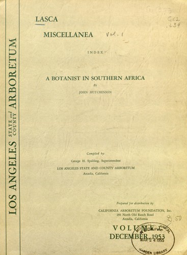 Cover for LASCA miscellanea