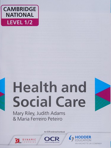 Cover for Cambridge National Level 1/2 Health and Social Care