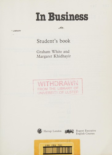 Cover for In Business (Harrap English Learning)