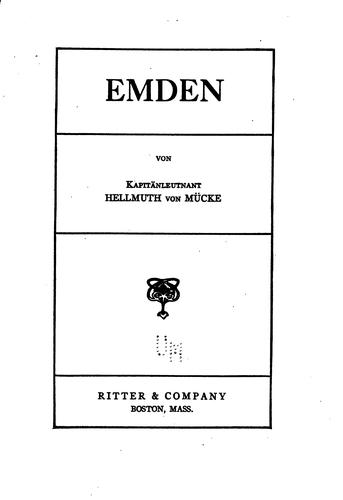 Cover for Emden