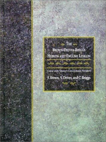 Cover for Brown-Driver-Briggs Hebrew and English Lexicon