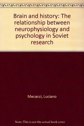 Cover for Brain and history