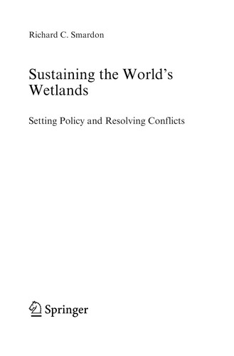 Cover for Sustaining the World's Wetlands : Setting Policy and Resolving Conflicts.