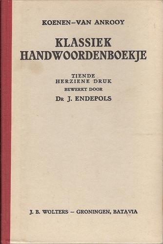 Cover for Klassiek handwoordenboekje van namen uit de Griekse en Romeinse mythologie, aardrijkskunde, en geschiedenis en uit de Germaanse (Noordse) mythologie