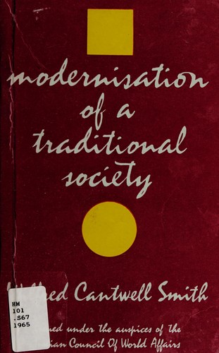 Cover for Modernisation of a traditional society