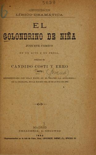 Cover for El golondrino de niña