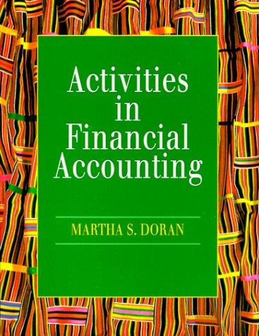 Cover for Activities in Financial Accounting