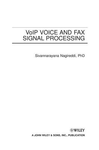 Cover for VoIP voice and fax signal processing