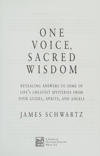 Cover for One Voice, Sacred Wisdom