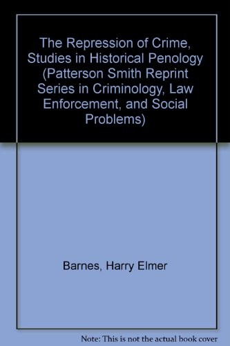 Cover for The repression of crime