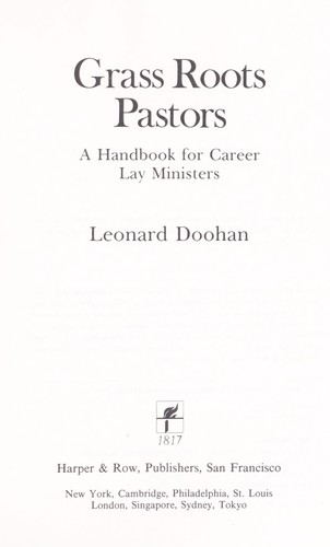 Cover for Grass roots pastors