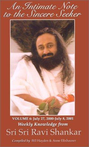 Cover for July 27, 2000 - July 8, 2001 (Intimate Note to the Sincere Seeker)