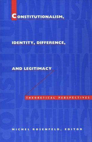 Cover for Constitutionalism, identity, difference, and legitimacy