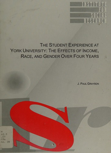 Cover for The student experience at York University