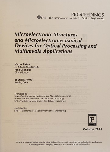 Cover for Microelectronic structures and microelectromechanical devices for optical processing and multimedia applications