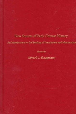 Cover for New sources of early Chinese history