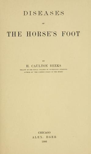 Cover for Diseases of the horse's foot