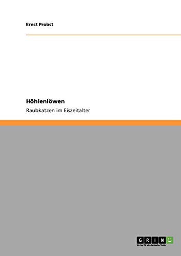 Cover for Höhlenlöwen