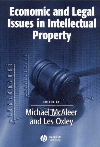 Cover for Economic and Legal Issues in Intellectual Property (Surveys of Recent Research in Economics)