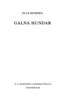 Cover for Galna hundar.