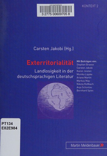 Cover for Exterritorialität