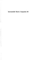Cover for Intermetallic matrix composites III