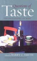Cover for Questions of taste