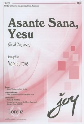 Cover for Asante Sana Yesu Thank You Jesus