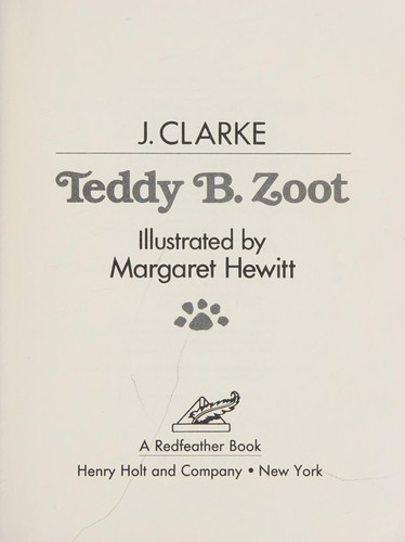 Cover for Teddy B. Zoot
