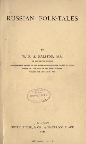 Cover for Russian folk-tales