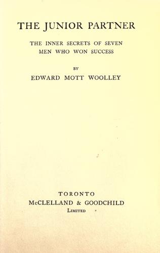 Cover for The junior partner