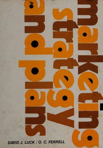 Cover for Marketing strategy and plans
