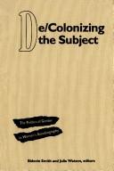Cover for De/colonizing the subject