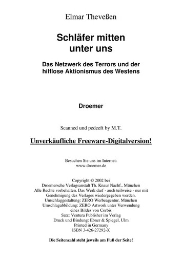 Cover for Schläfer mitten unter uns