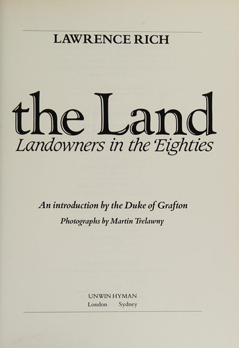 Cover for Inherit the land