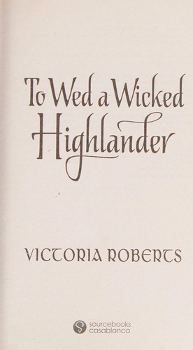 Cover for To Wed a Wicked Highlander
