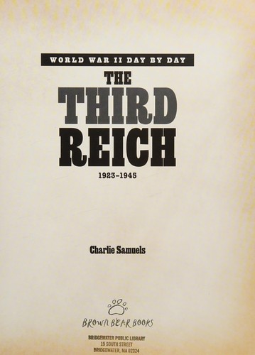 Cover for Third Reich