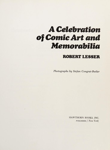 Cover for A celebration of comic art and memorabilia