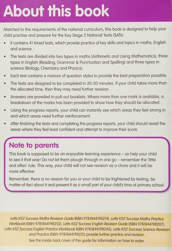 Cover for Letts KS2 SATs Revision Success - New Curriculum - KS2 Maths, English and Science Tests