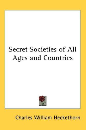 Cover for Secret Societies of All Ages and Countries